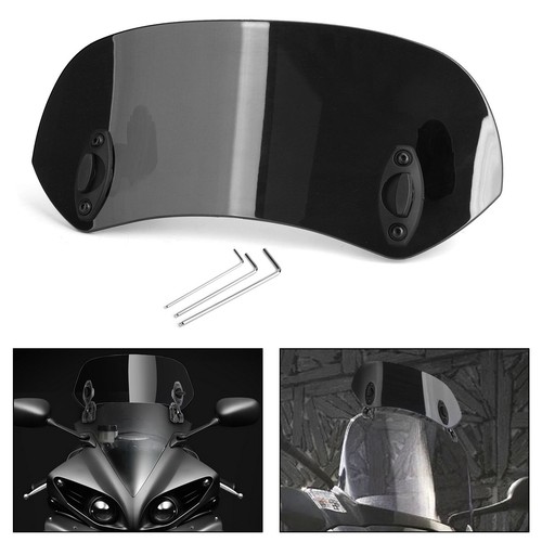 Adjustable clip windshield - clip, on