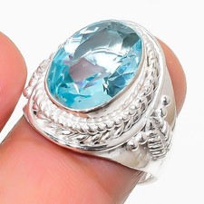 Aqua Aquamarine Gemstone 925