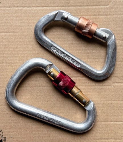 Two climbing carabiners - two,