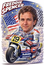 Metal Sign Freddie Spencer