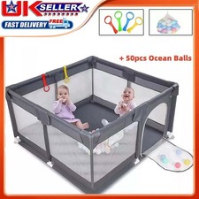 Large Baby Playpen Kids Toddler Infant Activity Center Saftety Play Fence Yard