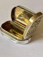 George III Silver Gilt Vinaigrette Birmingham 1808 John Shaw Plain Design