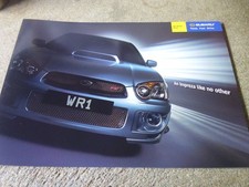 SUBARU IMPREZA WRX STi WR1 SPECIAL EDITION BROCHURE