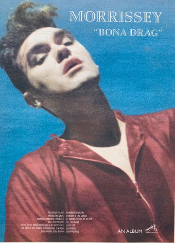 Morrissey 1990 vintage poster - morrissey,