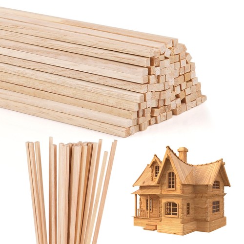 Balsa wood sticks 100 pcs - balsa, sticks,