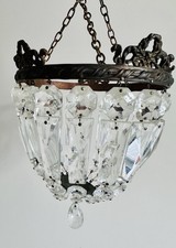 Matching Pair Antique Crystal