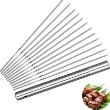 KEKU BBQ Grill (24 sets), stainless steel flat metal grill set, reusable barbecu