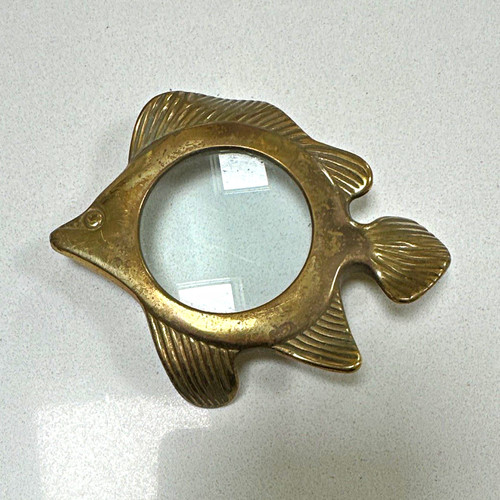 Fish shaped brass metal - brass,