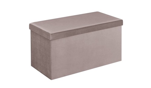 Velvet medium storage - storage, ottoman