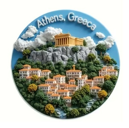Fridge magnet greece athens - fridge,