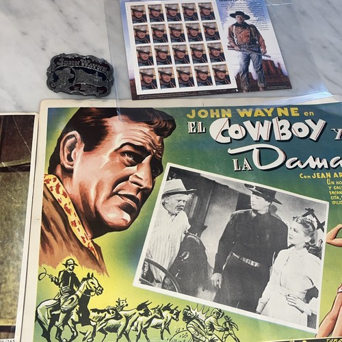 Lot items john wayne - of,
