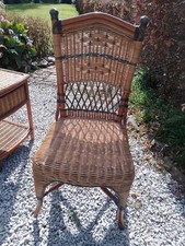 Vintage Boho Bohemian Bamboo Wicker Cane Bedroom Chair John Lewis