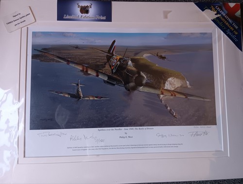 Spitfire over the needles - spitfire,
