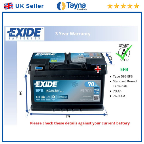 Efb car battery - car,