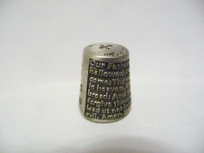 THIMBLE PEWTER NICHOLAS GISH
