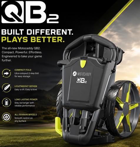 Motocaddy qb2 wheel push - 3,