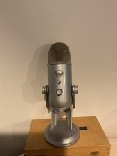 Silver blue yeti - yeti, microphone