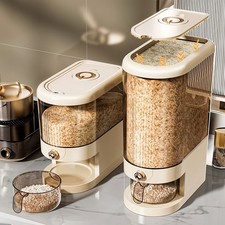 5/10KG Rice Dispenser Container Cereal Dispenser Box Dry Food Grain Storage Home