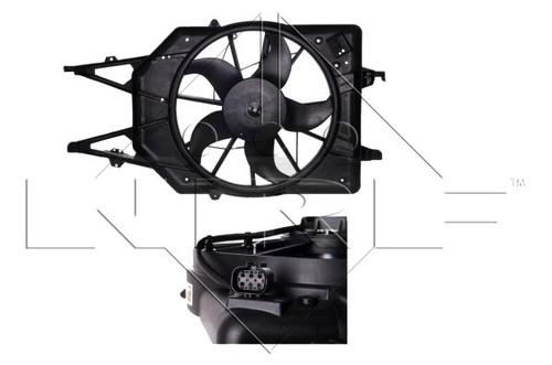 Genuine nrf radiator fan for - radiator,