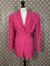The Giving Movement Bright Pink Blazer Jacket Womens Size M