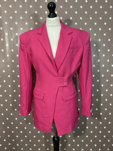 Bright pink blazer - pink,