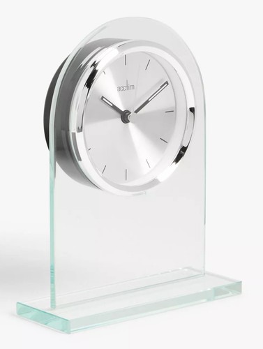 Acctim glass mantel clock - acctim,