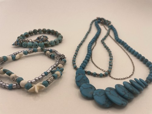 Turquoise jewellery job - jewellery, lot
