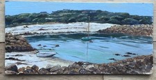 June Lethbridge Original Oil Painting. Isles Of Scilly. Cornish Art
