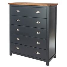 Dunkeld 5 Drawer Chest, Dark