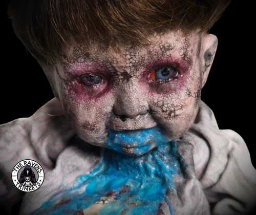 Creepy doll horror - horror, porcelain