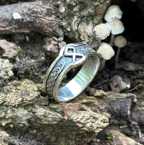 Viking rune ring sterling - –,