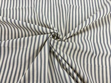 Ticking Stripe Fabric Traditional Yarn Dyed Strong Nautical Curtain Craft Fabric