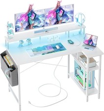 BEXEVUE 120cm White L Shaped