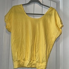 Vintage 1970s cotton yellow - vintage,