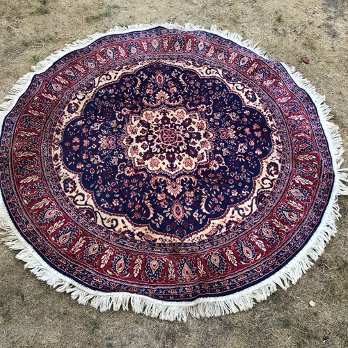 Vintage round mat rug old - mat,