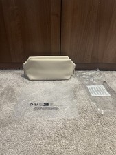 Burberry Logo Clutch Toiletry Bag Cosmetic Pouch Travel Case Beig Brand New