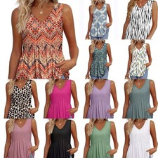 Ladies Sleeveless V-neck Tops