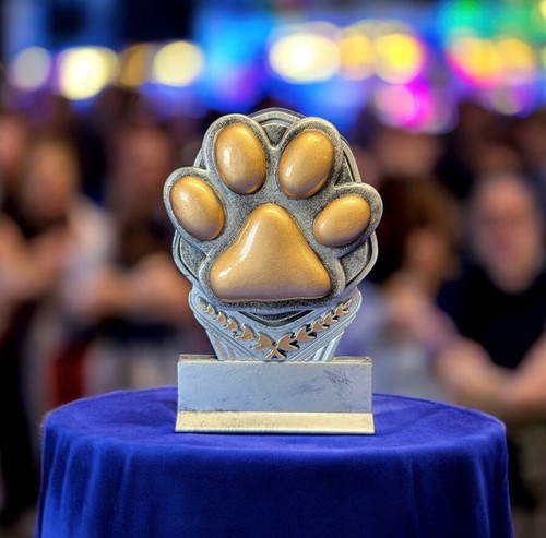 Paw print trophy dog cat - trophy,
