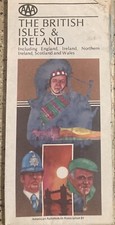 VINTAGE  ROAD MAP AAA BRITISH
