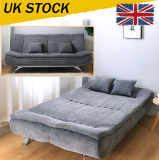3 Seater Upholstered Sofa Bed Double Sleeper Recliner Fabric Couch Loveseat 1.9M