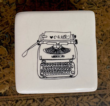 Ceramic Trinket Box Typewriter