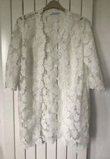 Jacques Vert Size 14 Ivory Lace Jacket Wedding/Occasion