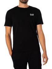 EA7 Men's Chest Logo T-Shirt, Black