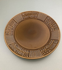 PORTMEIRION Olive Green CYPHER Side 7” PLATE Susan Williams Ellis Vintage RETRO