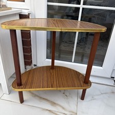 Vintage two-tiered curve table hallway/telephone side Table-L 58 X D 30 X H 59cm