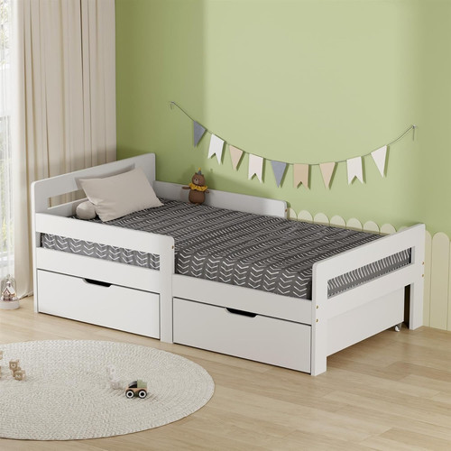Junior wooden bed toddler - wooden,