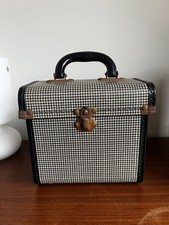 Vintage Houndstooth 7” Singles Record Case • Very Retro•