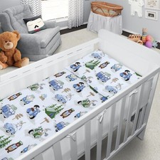 Baby Bedding Set 6Pc – Essential Cot Duvet, Pillow & Mattress Cover