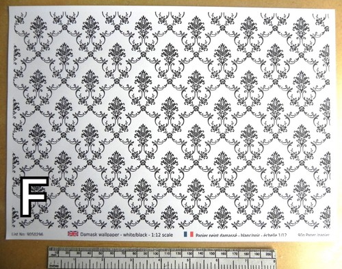 Dollhouse wallpaper damask - wallpaper,