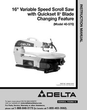 Delta 16" Scroll Saw 40-570